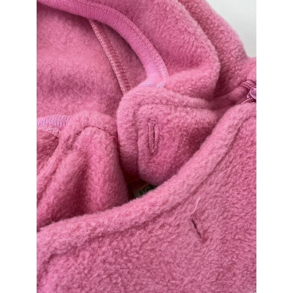 Vintage Sesame Beginnings Size 3/6 M Fleece Hooded Romper Elmo Loved You Kids